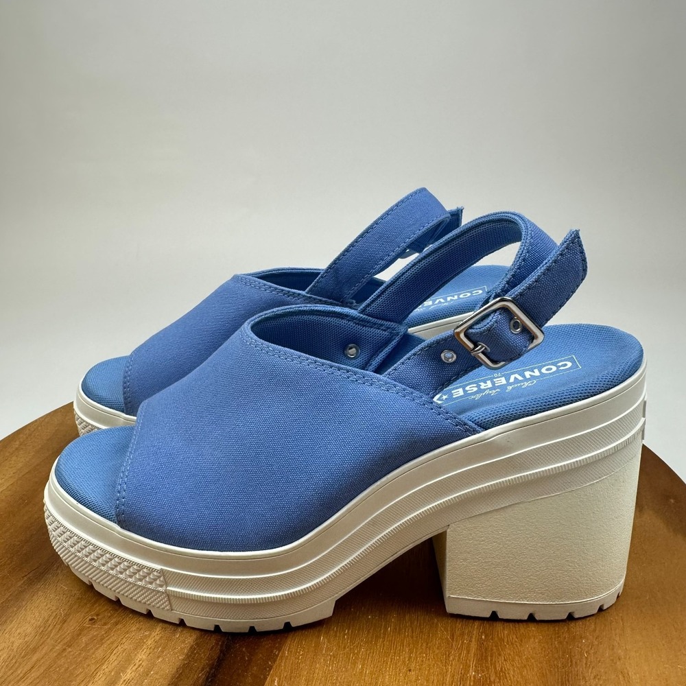 New Womens Vans Chuck 70 De Luxe Heel Slingback Blue Sandal Shoes Size 11 M NWOB - Picture 2 of 8